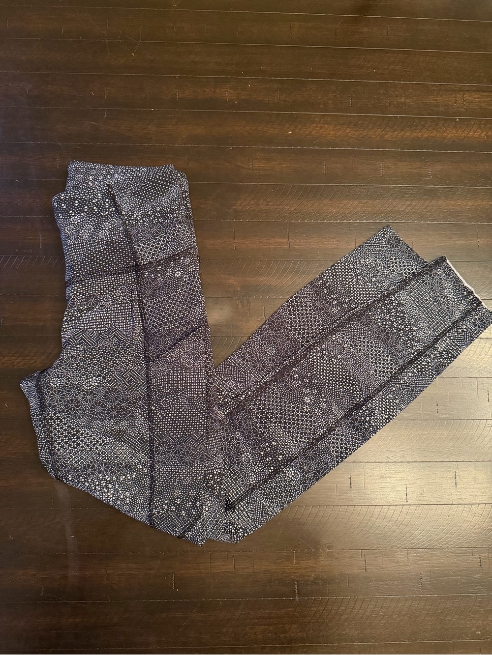 lululemon athletica Black & White Patterned Leggings